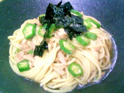 超簡単 ツナとオクラの混ぜるだけパスタ レシピ 作り方 By Saru Bobo 楽天レシピ